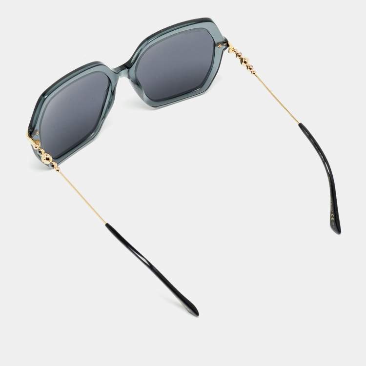 Pre Owned Jimmy Choo Black Esther/S C8WIR Oversized Sunglasses