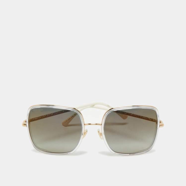 Pre Owned Jimmy Choo Grey Gradient JAYLA/S Oversized Sunglasses