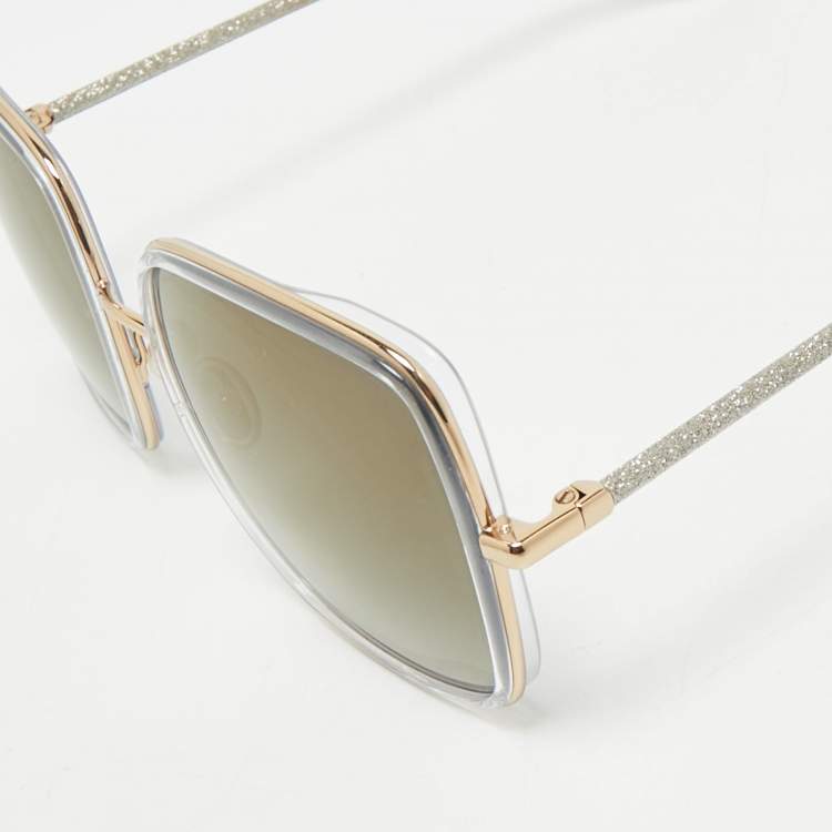 Pre Owned Jimmy Choo Grey Gradient JAYLA/S Oversized Sunglasses
