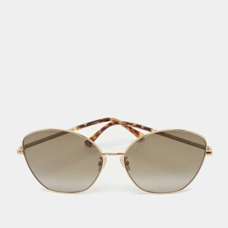 Pre Owned Jimmy Choo Brown Gradient 06JHA Marilia Cat Eye Sunglasses