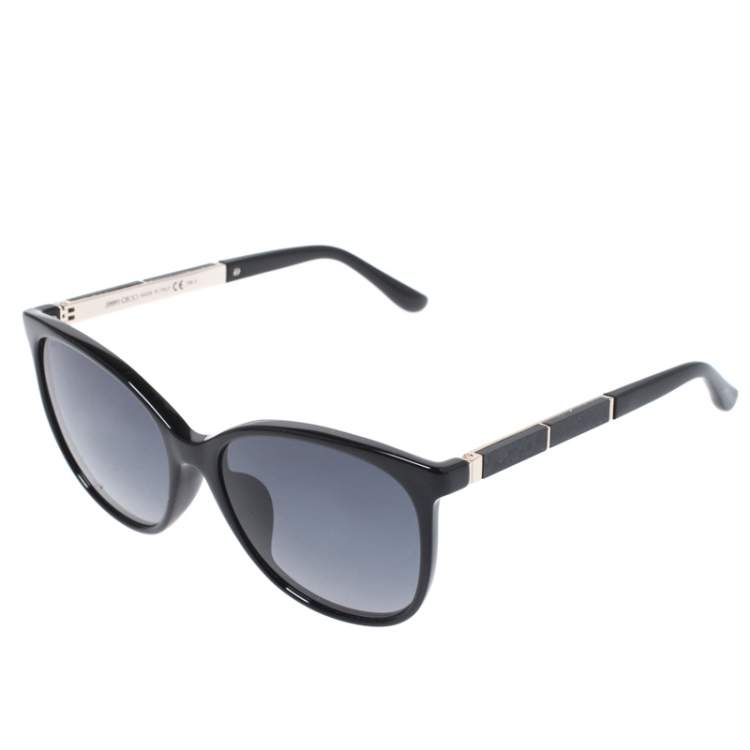 Pre Owned Jimmy Choo Black/ Blue Gradient Charly/F/S Square Sunglasses