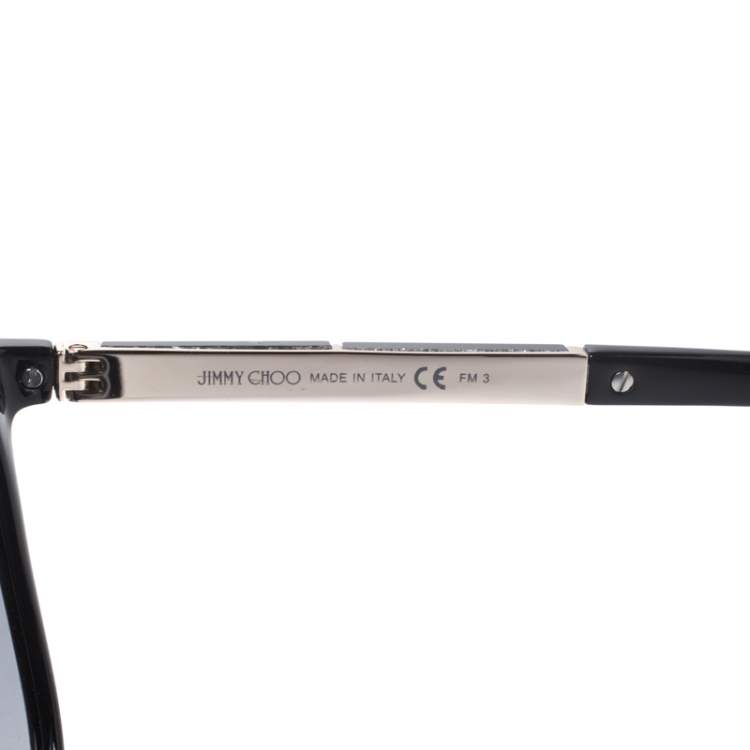 Pre Owned Jimmy Choo Black/ Blue Gradient Charly/F/S Square Sunglasses