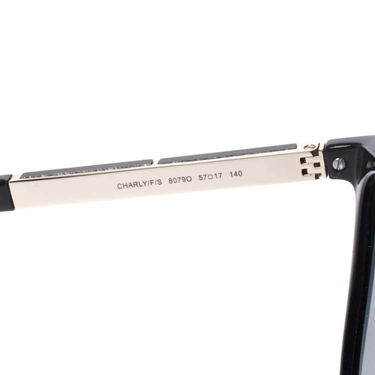 Pre Owned Jimmy Choo Black/ Blue Gradient Charly/F/S Square Sunglasses