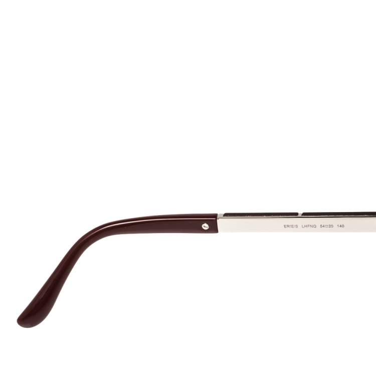 Pre Owned Jimmy Choo Burgundy Opal /Burgundy Gradient ERIE/S Round Sunglasses