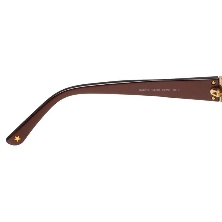 Pre Owned Jimmy Choo Chocolate Brown/ Brown Gradient Gaby Oversized Sunglasses