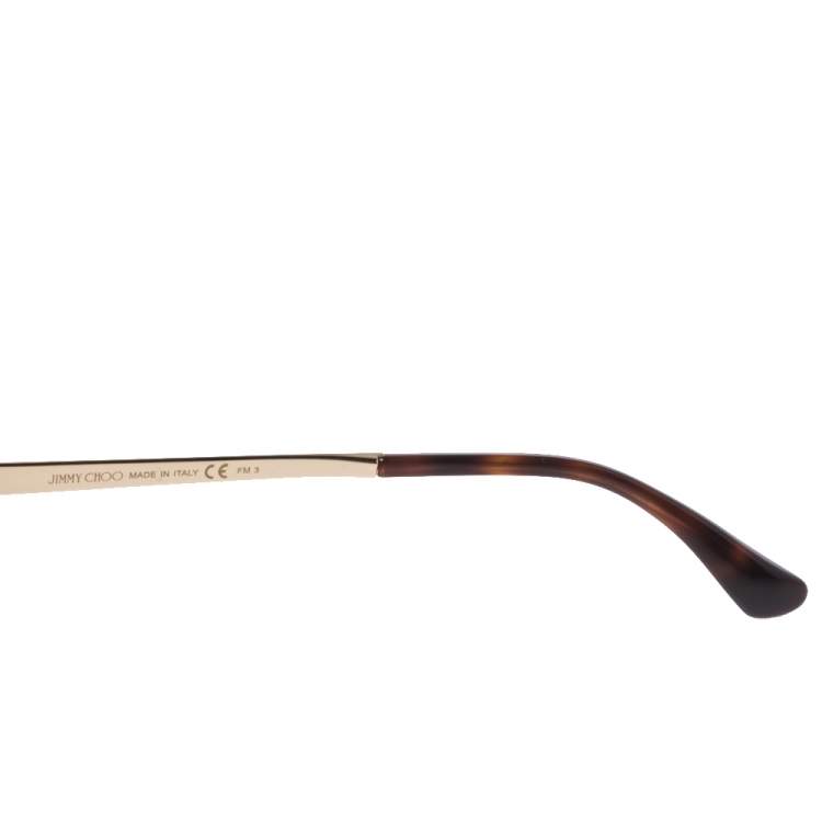 Pre Owned Jimmy Choo Brown/Blue Tortoise Donna Cat Eye Sunglasses