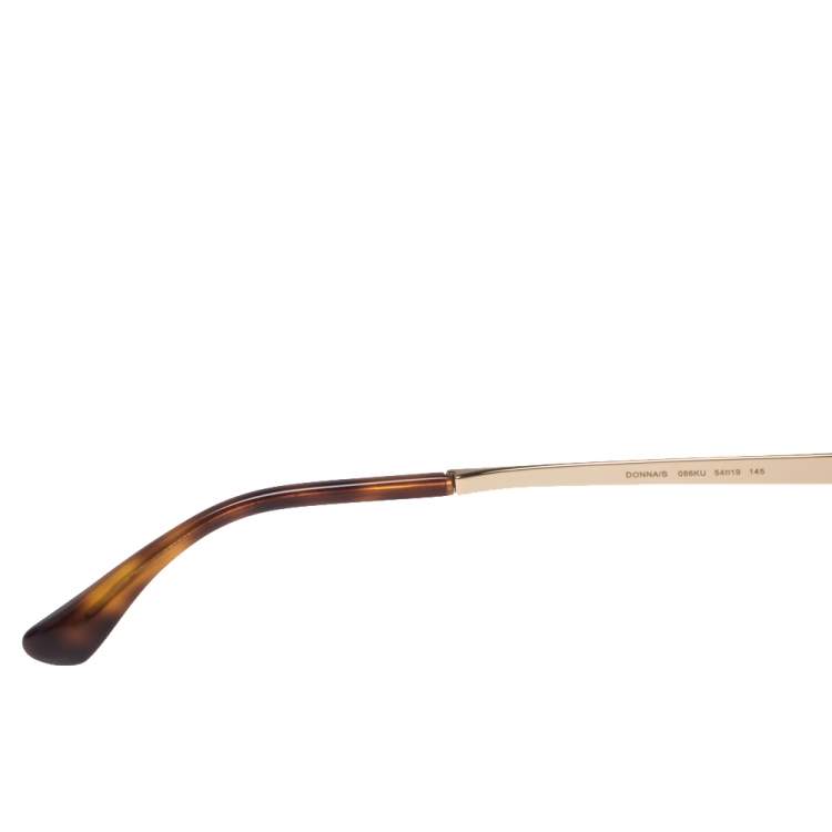 Pre Owned Jimmy Choo Brown/Blue Tortoise Donna Cat Eye Sunglasses