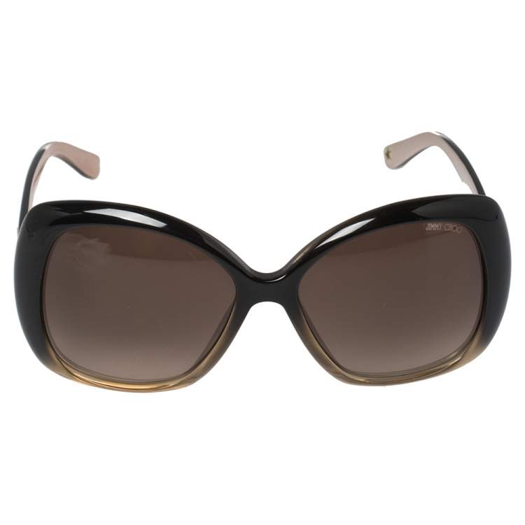 Jimmy choo discount brown oversize sunglasses