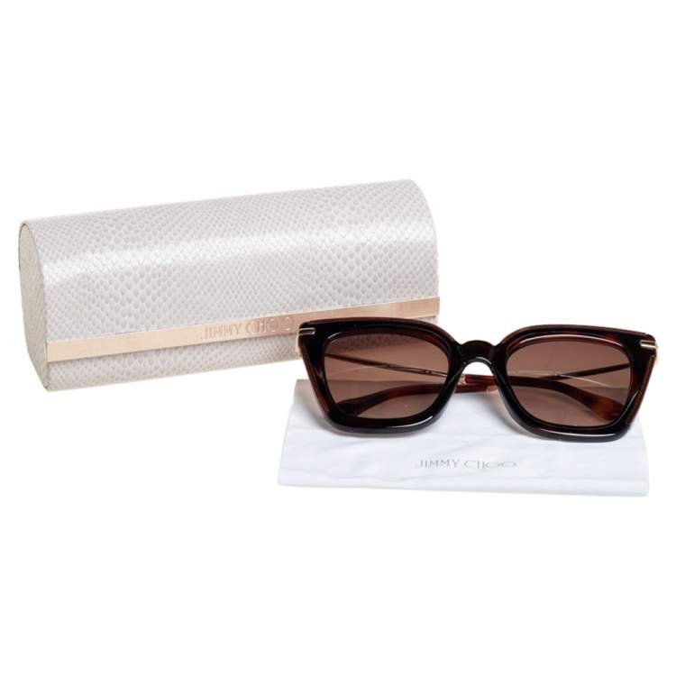 Pre Owned Jimmy Choo Brown / Brown Gradient OCHYA Ciara Cat Eye Sunglasses