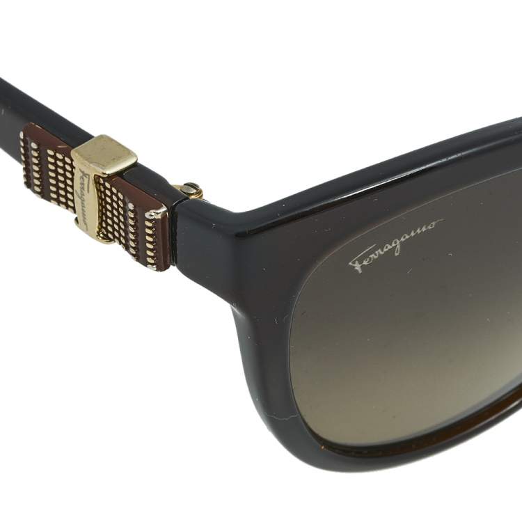 مملوكة مسبقًا Salvatore Ferragamo Brown/ Brown Gradient SF760S Cat Eye Sunglasses