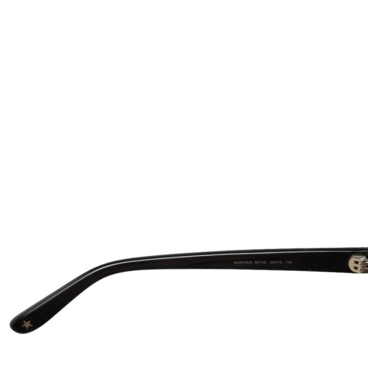 Pre Owned Jimmy Choo Black Sophia/S Crystal Embellished Square Gradient Sunglasses