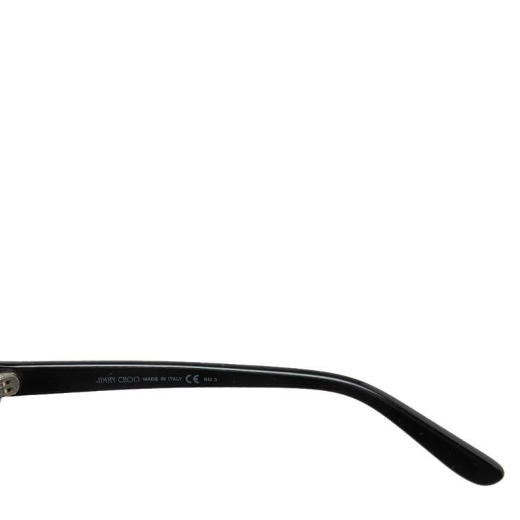 Pre Owned Jimmy Choo Black Sophia/S Crystal Embellished Square Gradient Sunglasses