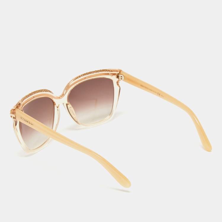 Pre Owned Jimmy Choo Beige DLNFM Sophia Gradient Sunglasses