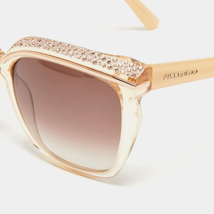 Pre Owned Jimmy Choo Beige DLNFM Sophia Gradient Sunglasses