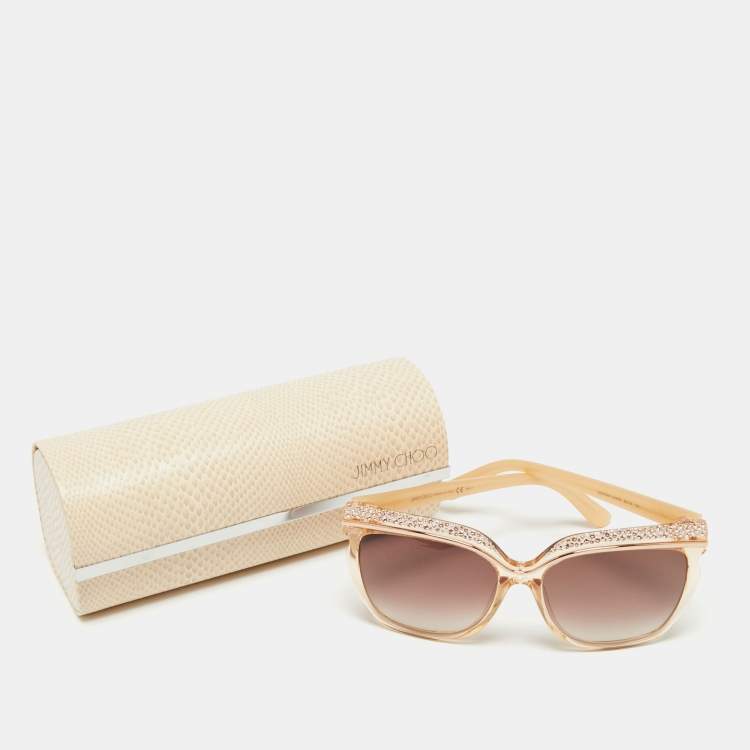 Pre Owned Jimmy Choo Beige DLNFM Sophia Gradient Sunglasses