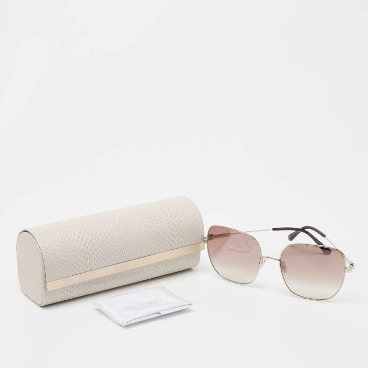 Pre Owned Jimmy Choo Purple KORI/G/SK Gradient Square Sunglasses