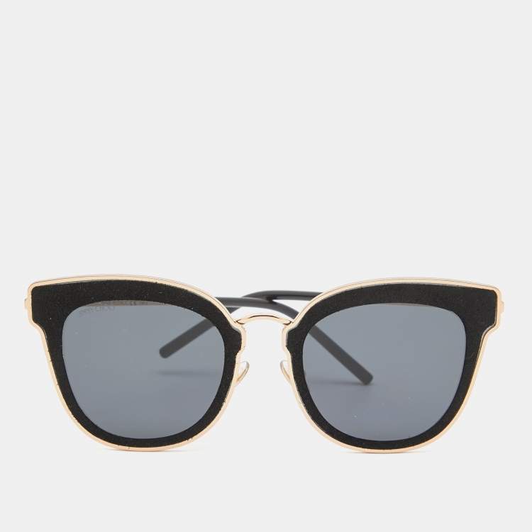 Pre Owned Jimmy Choo Black Nile/S RHL2/K Aviator Sunglasses