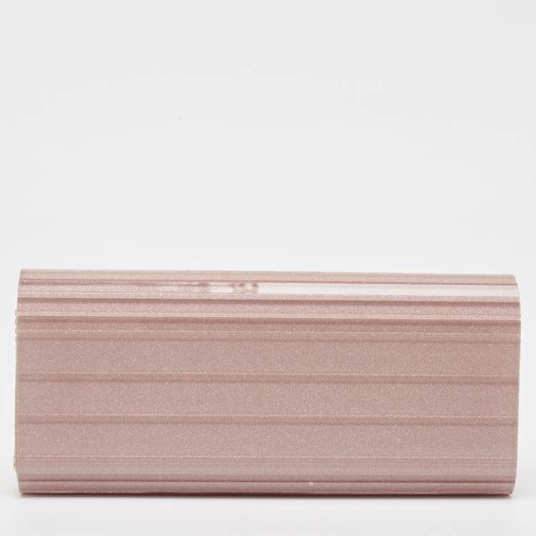 Pre Owned Jimmy Choo Lilac Acrylic Sweetie  Chain Clutch