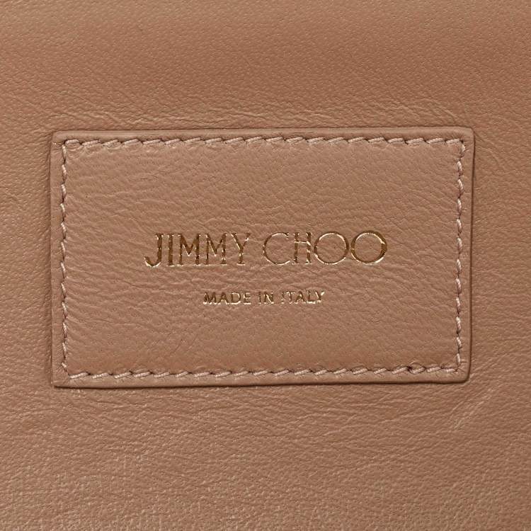 Pre Owned Jimmy Choo Silver Coarse Glitter Ellipse Clutch