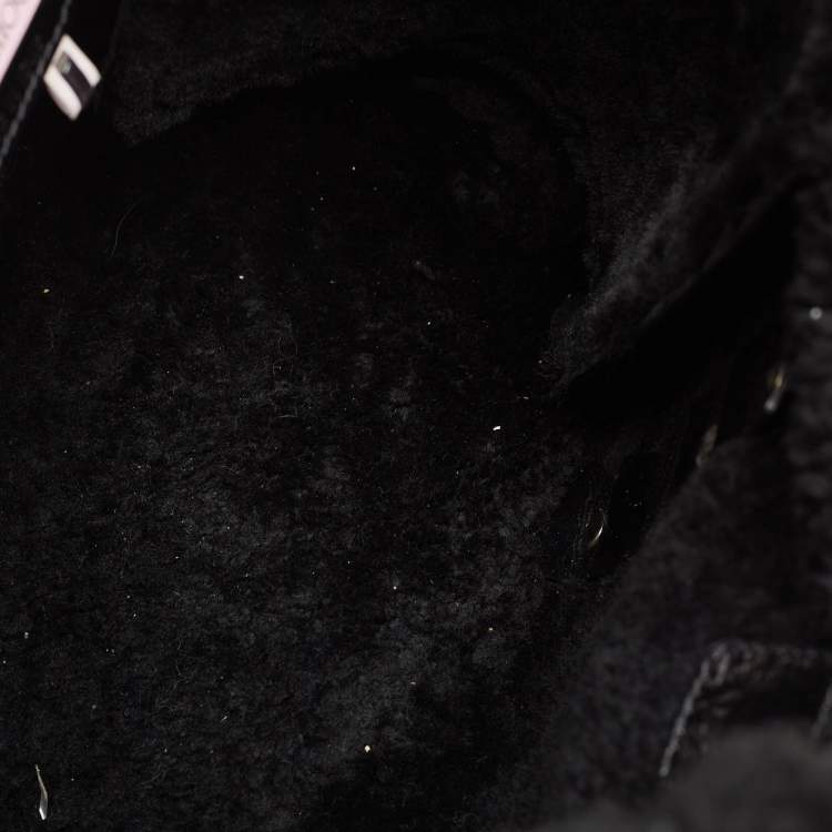 Pre Owned Jimmy Choo Black Patent Leather Bree Tote