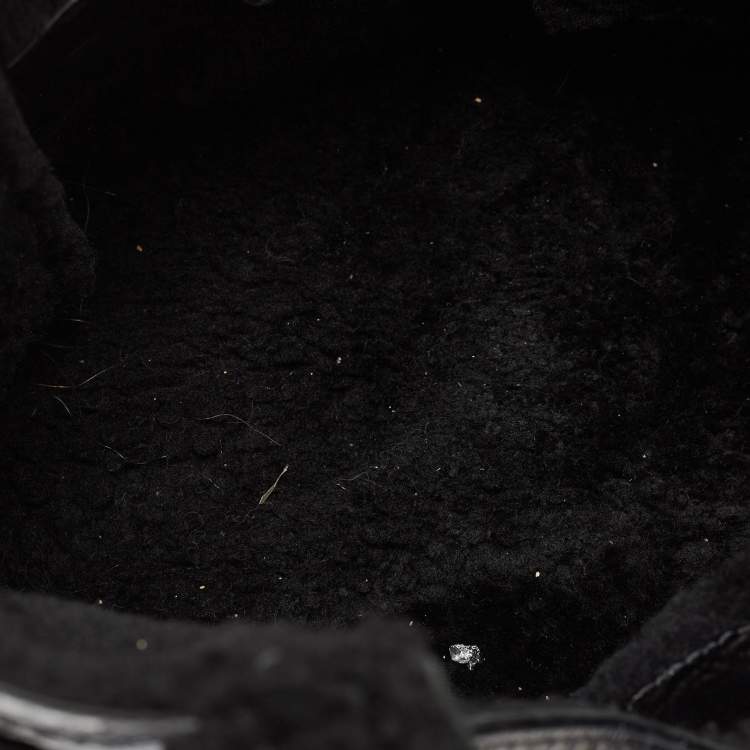 Pre Owned Jimmy Choo Black Patent Leather Bree Tote