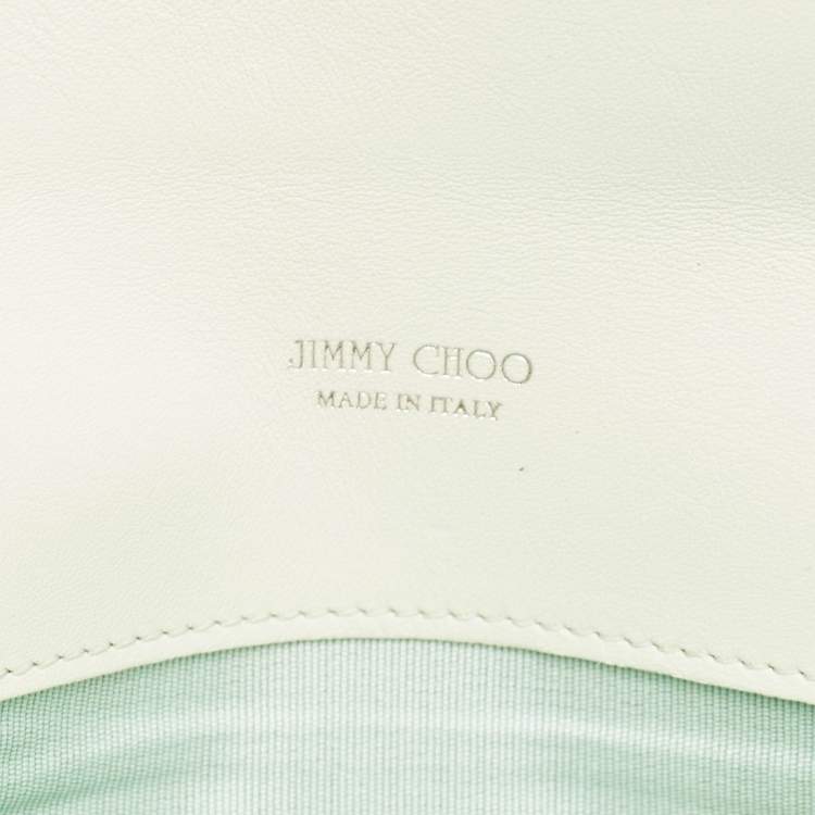 Pre Owned Jimmy Choo Green Patent Leather Reese Clutch