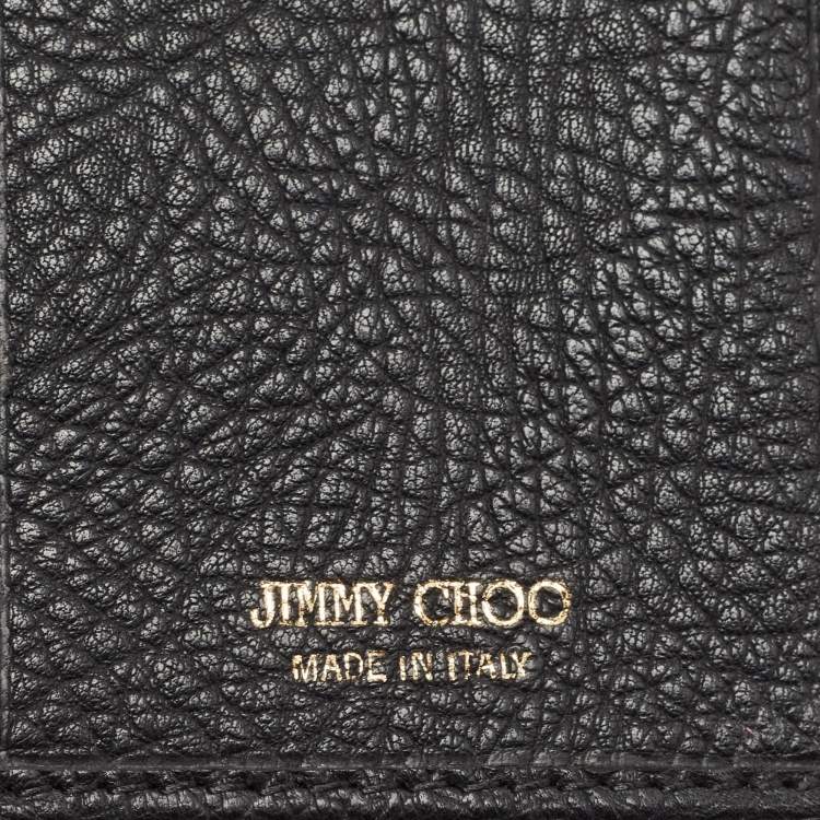 Pre Owned Jimmy Choo Black Reese Continental Wallet