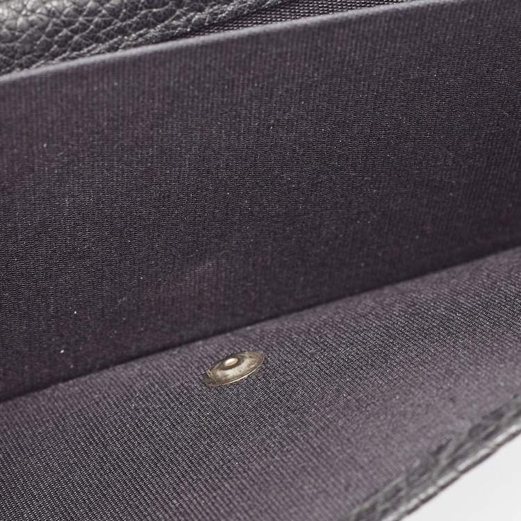 Pre Owned Jimmy Choo Black Reese Continental Wallet