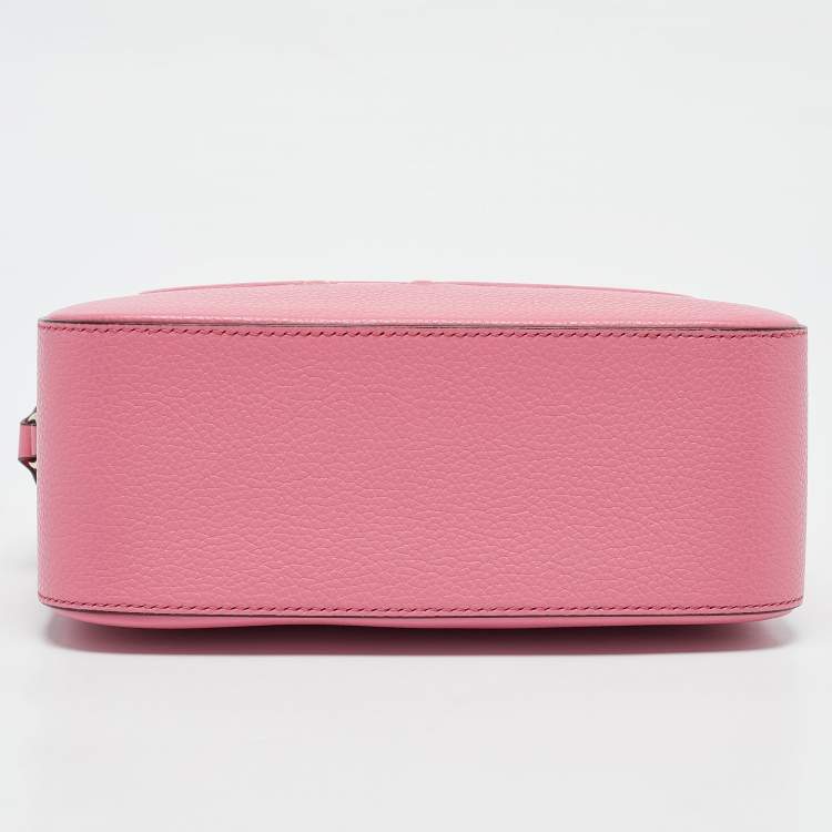 Pre Owned Jimmy Choo Peony Pink Leather Balti Camera Bag