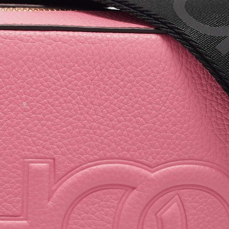 Pre Owned Jimmy Choo Peony Pink Leather Balti Camera Bag