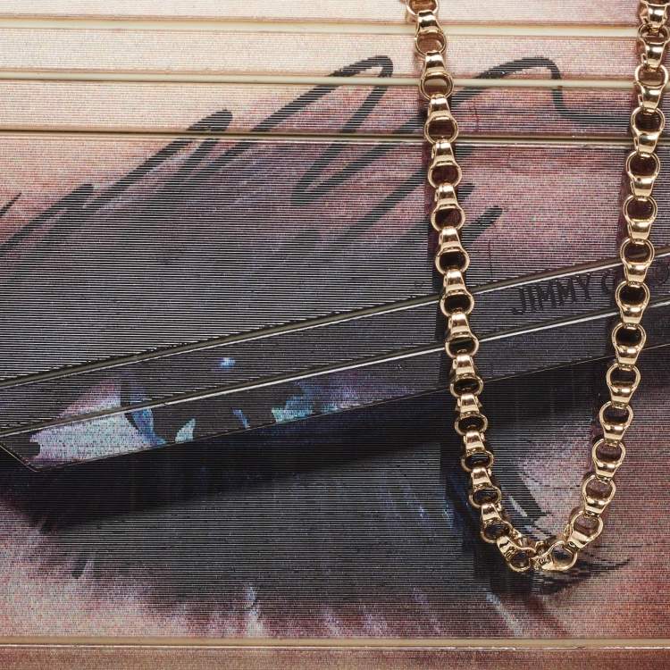 Pre Owned Jimmy Choo Multicolor Lenticular Printed Acrylic Candy Clutch