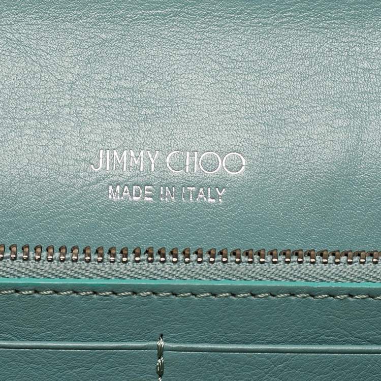 Pre Owned Jimmy Choo Grey Elaphe Milla Chain Clutch