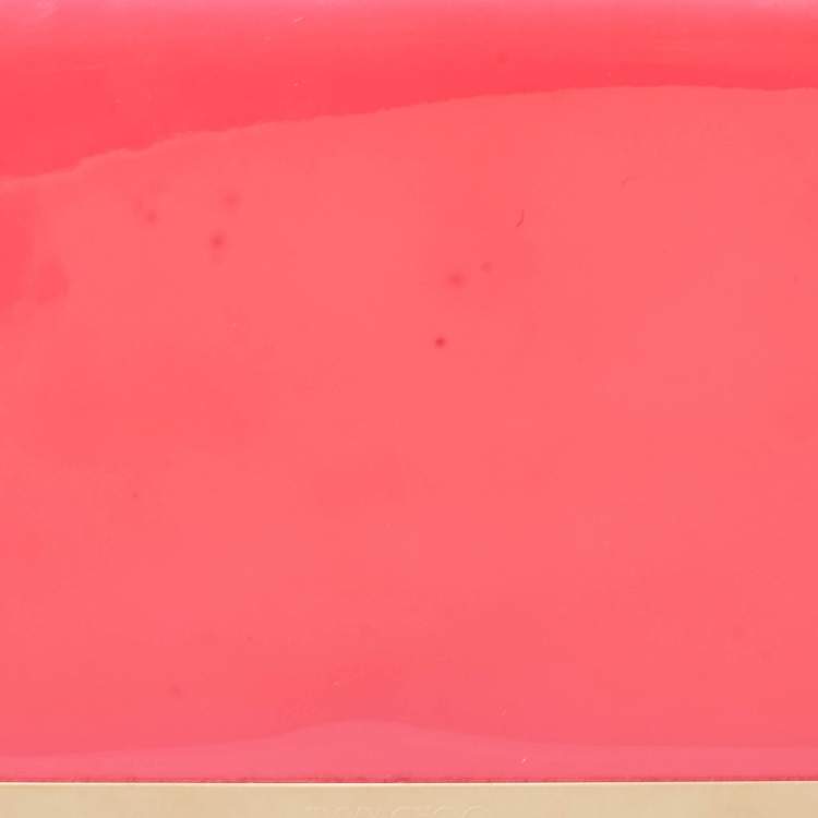 Pre Owned Jimmy Choo Red Patent Leather Maia Clutch