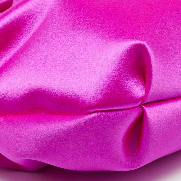 Pre Owned Jimmy Choo Pink Satin Bonny Chain Clutch