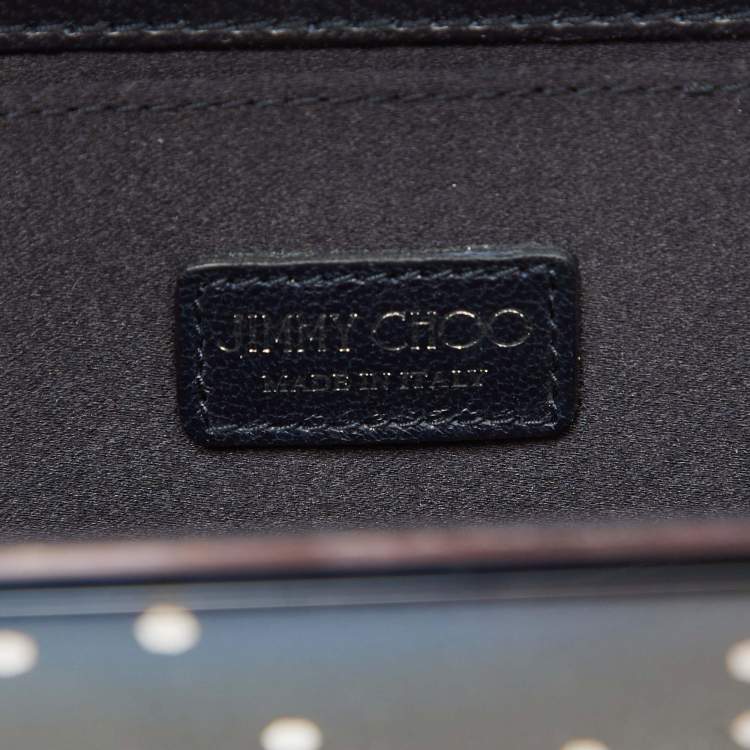 Pre Owned Jimmy Choo Blue Acrylic and Leather Candy Chain Clutch