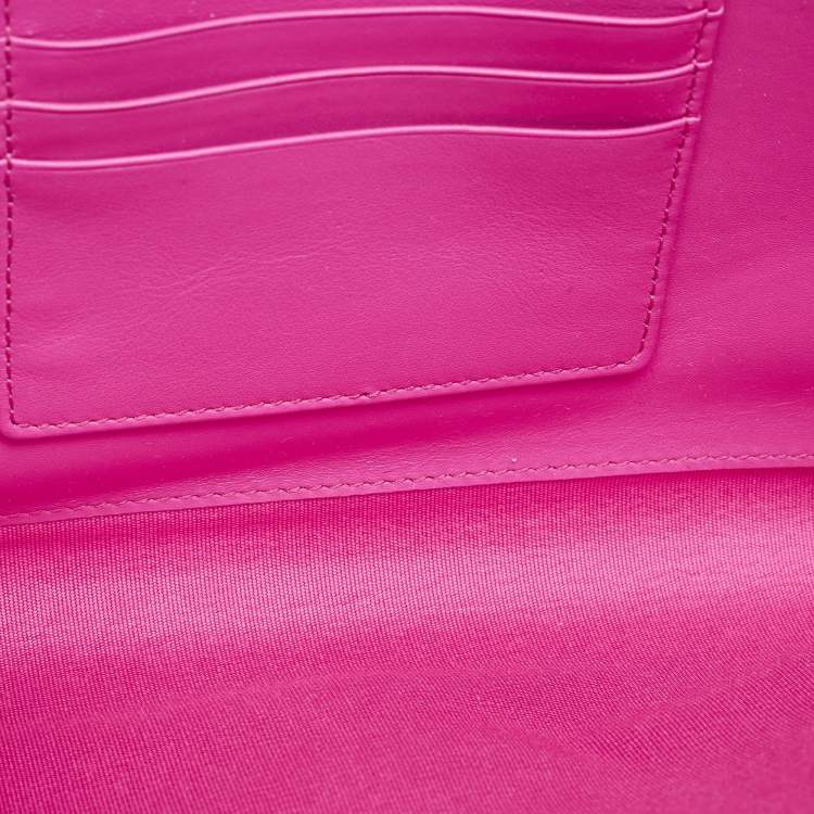 Pre Owned Jimmy Choo Pink Patent Leather Reese Clutch