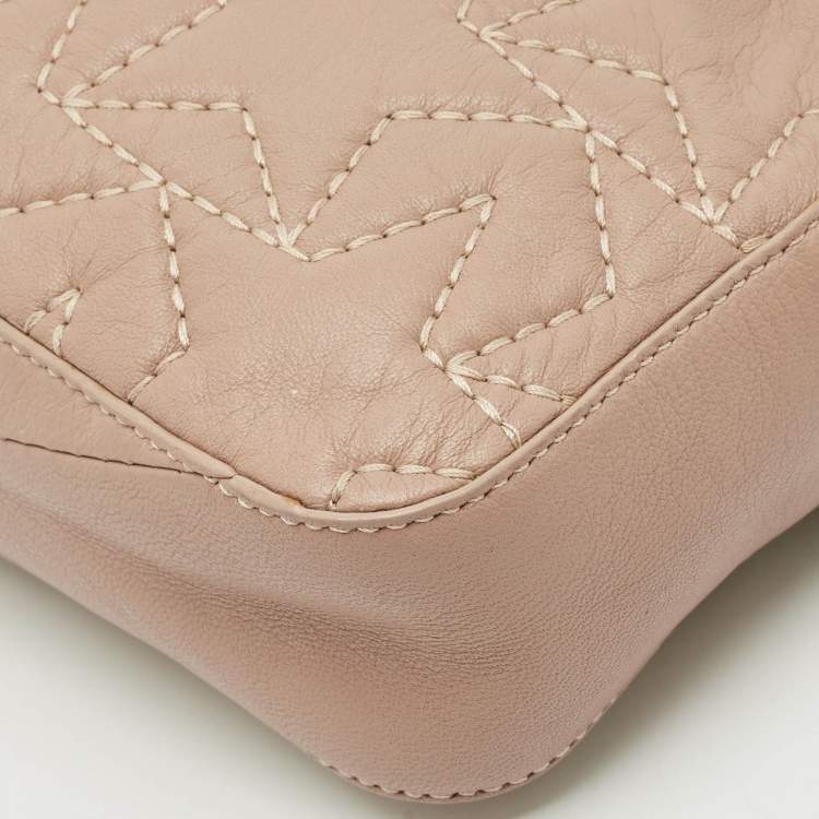 Pre Owned Jimmy Choo Beige Leather Star Haya Crossbody Bag