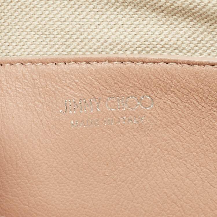 Pre Owned Jimmy Choo Beige Leather Star Haya Crossbody Bag