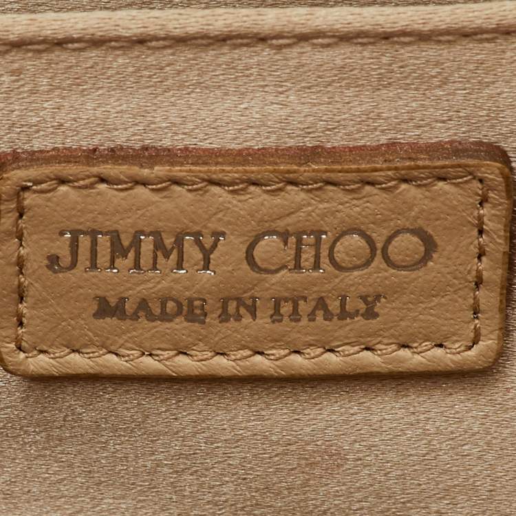 Pre Owned Jimmy Choo White Acrylic Perspex Candy Chain Clutch