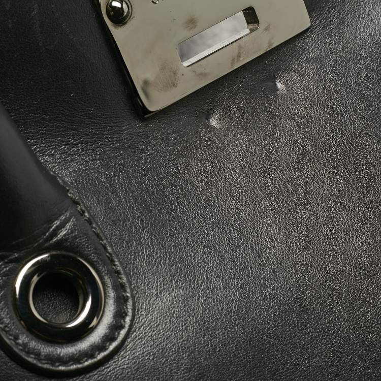 Pre Owned Jimmy Choo Black Leather Riley Tote