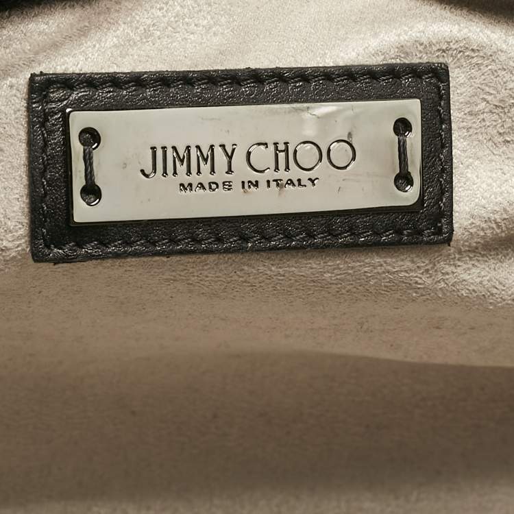 Pre Owned Jimmy Choo Black Leather Riley Tote