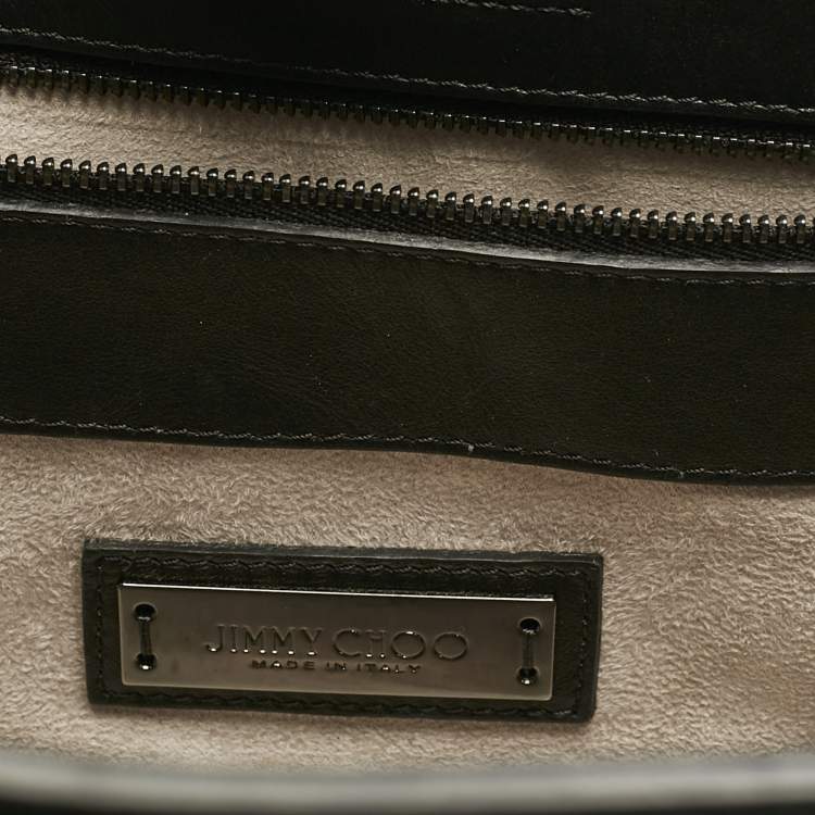 Pre Owned Jimmy Choo Black Leather Riley Tote