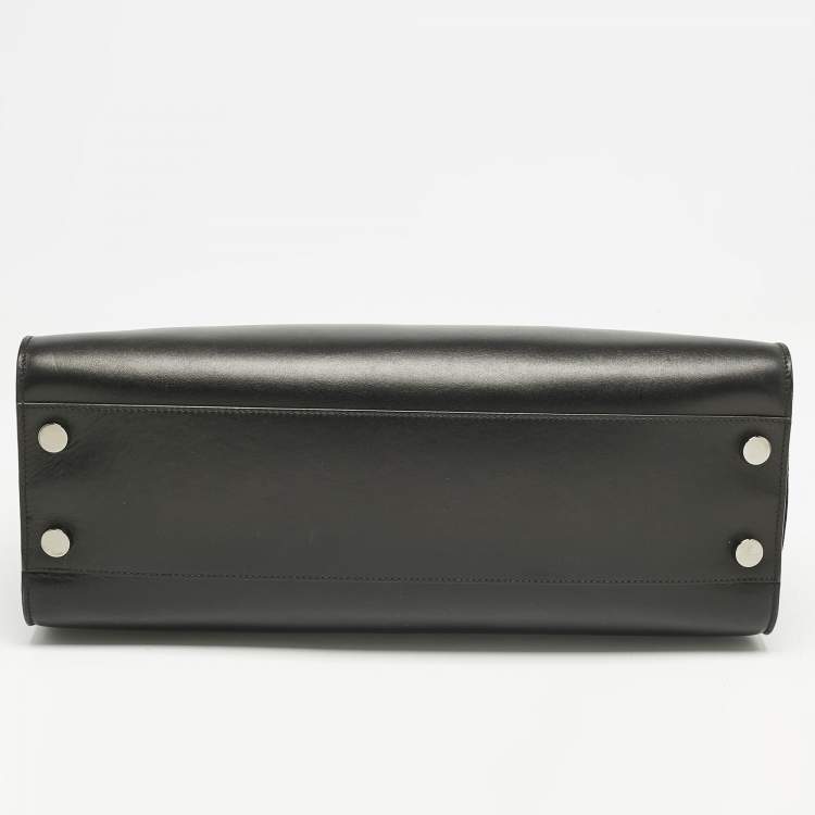 Pre Owned Jimmy Choo Black Leather Riley Tote