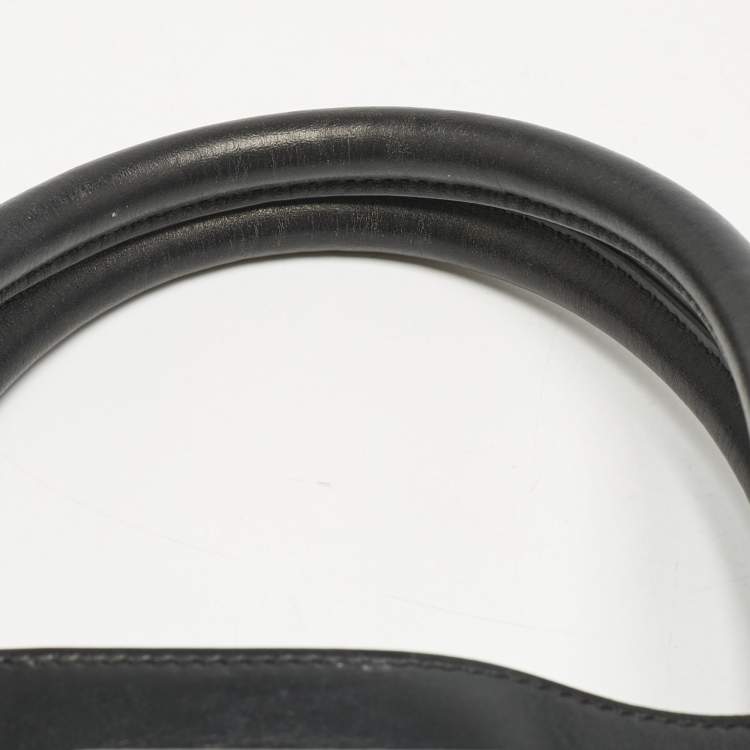 Pre Owned Jimmy Choo Black Leather Riley Tote