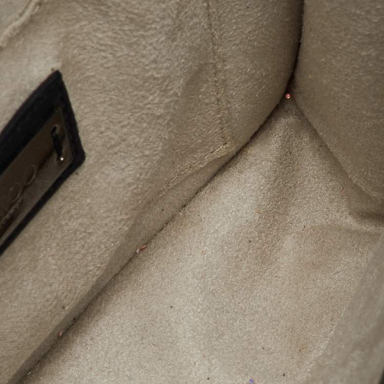 مملوكة مسبقًا Jimmy Choo Silver Snakeskin Embossed Leather Rebel Crossbody Bag