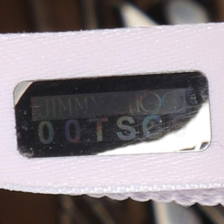 Pre Owned Jimmy Choo Beige Leather Boho Biker Chain Messenger Bag