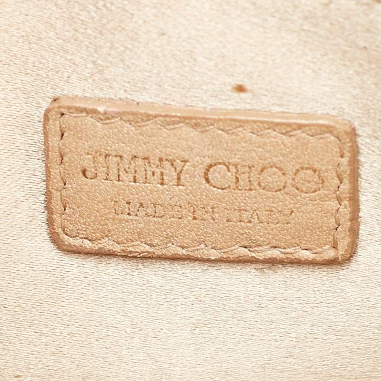 Pre Owned Jimmy Choo Black/Gold Acrylic Candy Chain Clutch