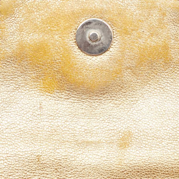 Pre Owned Jimmy Choo Metallic Silver Python Tulita Baguette Bag