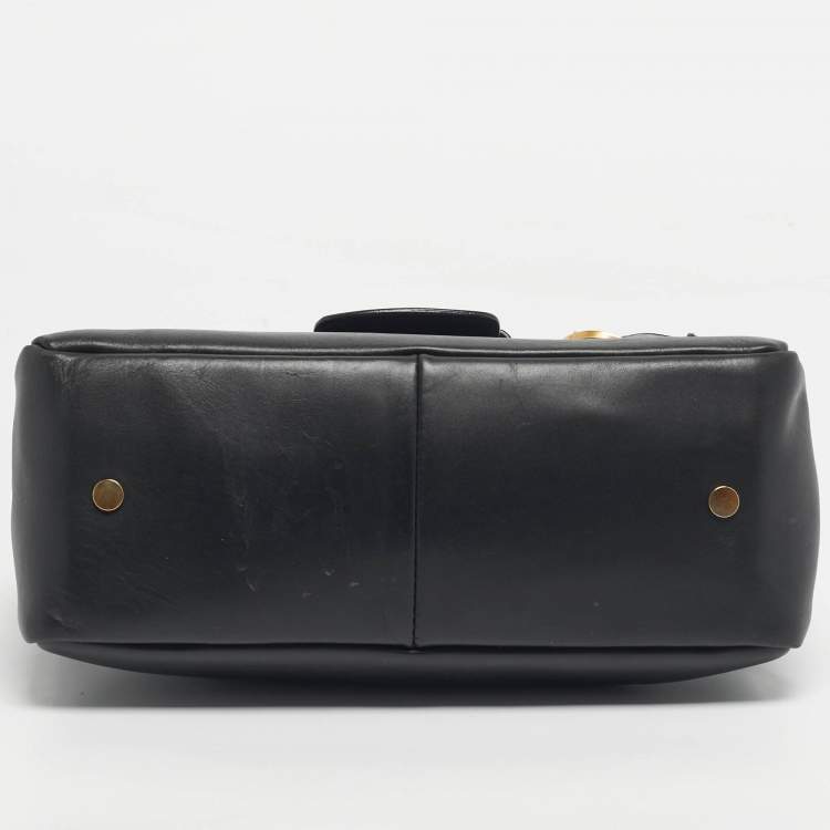 Pre Owned Jimmy Choo Black Leather Small Tulita Shoulder Bag