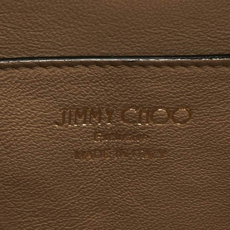 Pre Owned Jimmy Choo Black Velvet Crystal Embellished Clutch